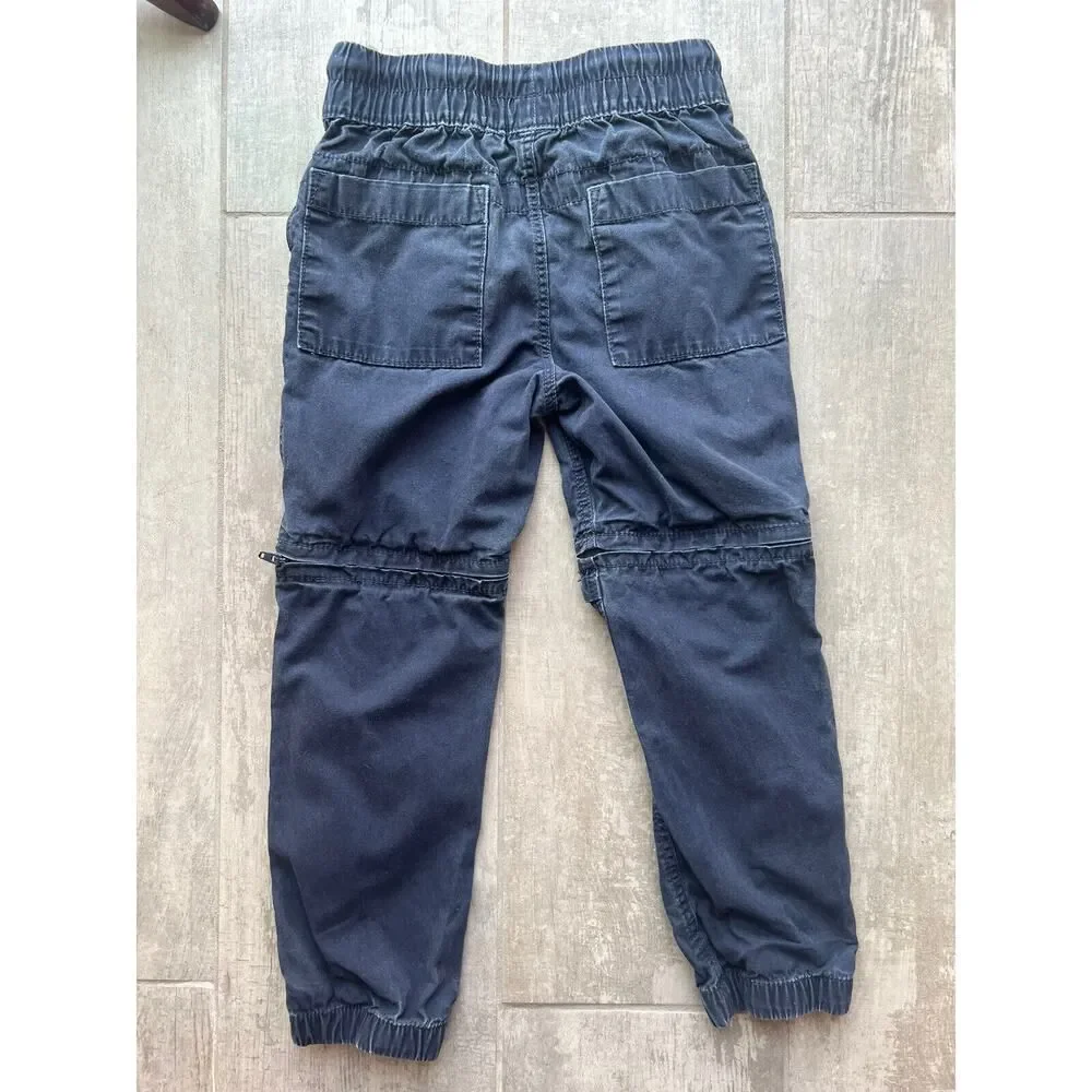 Gap Kids Boys Zip Away Jogger Jeans to Shorts Zip Off Pants S 6-7 Pull On READ!